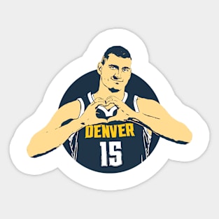 nikola jokic ilustration Sticker